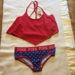 Sold❗️Victoria’s Secret cropped tank& underwear